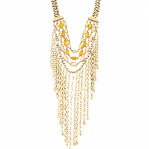 🔥1 hr sale 🍀 Lucky Brand Citrine Bead Fringe